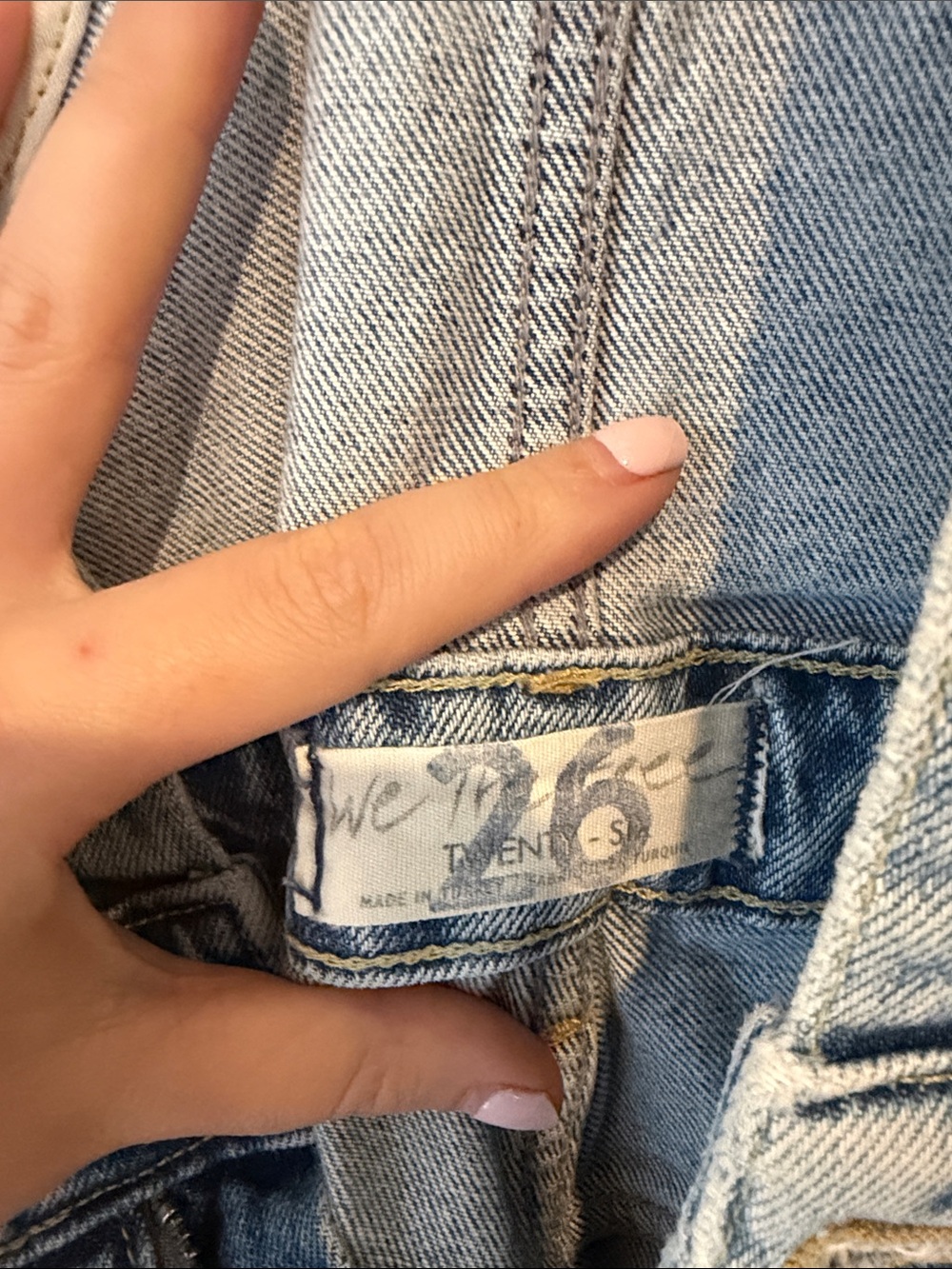 We the free by Free People Light Blue Denim Overalls - Picture 2 of 3